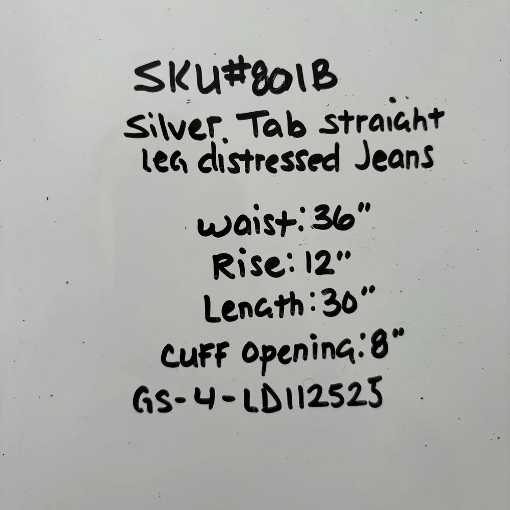 Levi's SilverTab Relaxed Straight Fit Jeans Mens Fits 36x30 Distressed Y2K Style